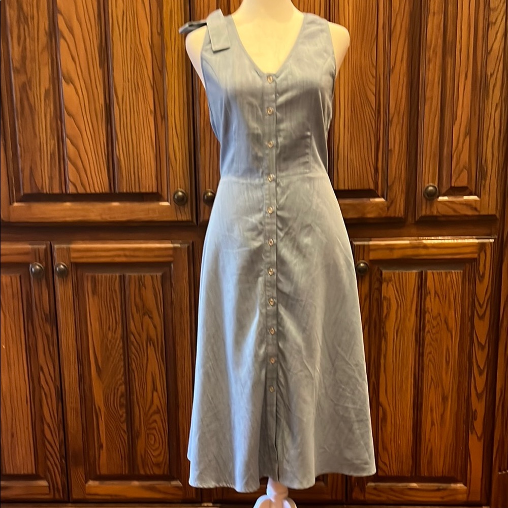 MOON RIVER Blue Sleeveless Dress